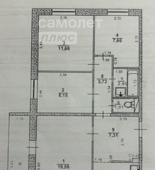 квартира г Ульяновск р-н Засвияжский ул Корунковой 2/19 фото 36