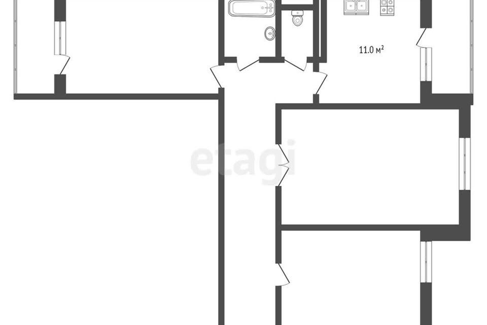 квартира г Краснодар ул им. Игнатова 4/3к 2 муниципальное образование Краснодар фото 9