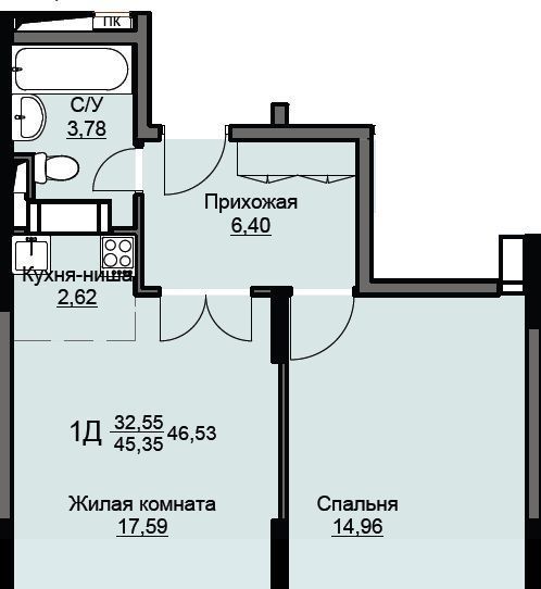 квартира городской округ Щёлково Соболевка мкр, Соболевка жилой комплекс, к 7, Щёлковская фото 1