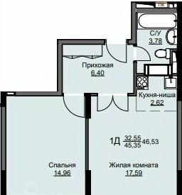 квартира городской округ Щёлково Соболевка мкр, Соболевка жилой комплекс, к 6, Щёлковская фото 1