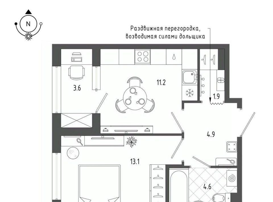 квартира г Санкт-Петербург метро Фрунзенская б-р Измайловский 9 фото 1