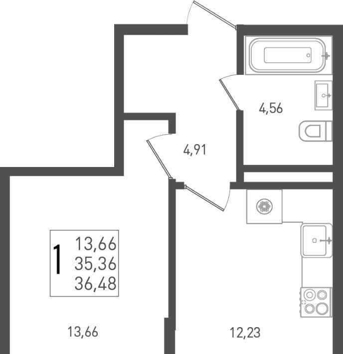 квартира г Краснодар р-н Прикубанский ЖК Югге фото 1