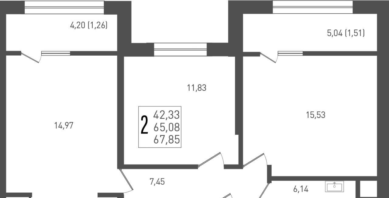 квартира г Краснодар р-н Прикубанский ЖК Югге фото 1