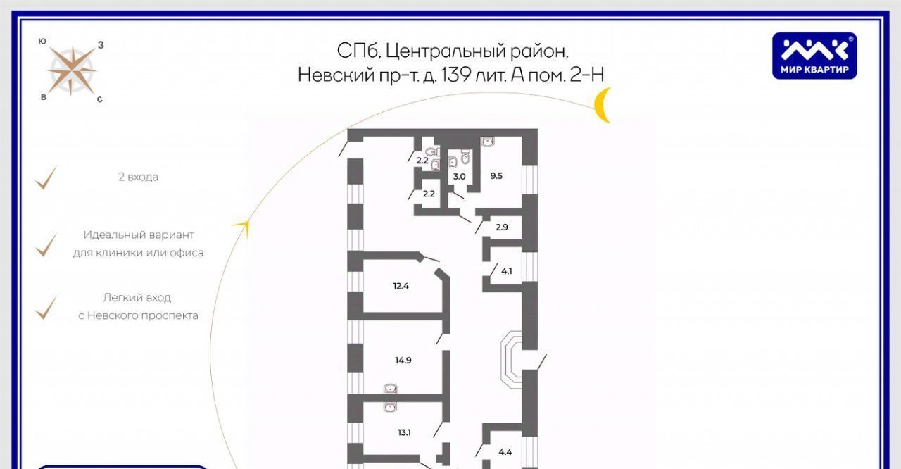 свободного назначения г Санкт-Петербург метро Площадь Александра Невского пр-кт Невский 139 фото 2