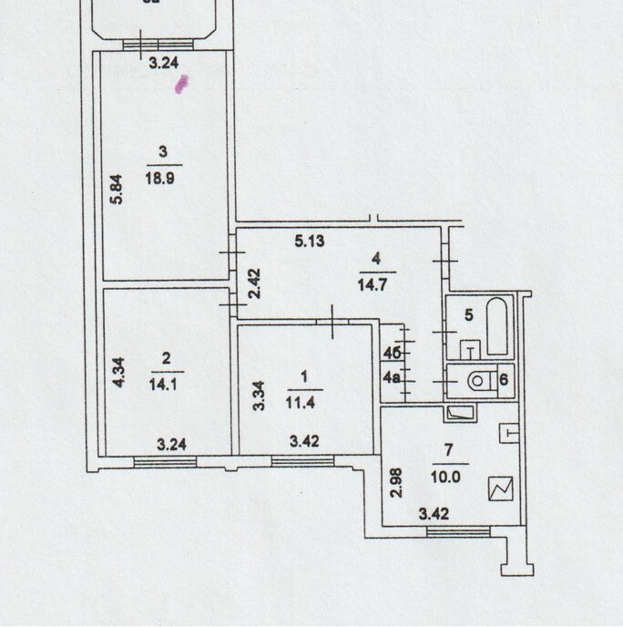 квартира г Москва метро Курьяново б-р Новочеркасский 20к/3 фото 23