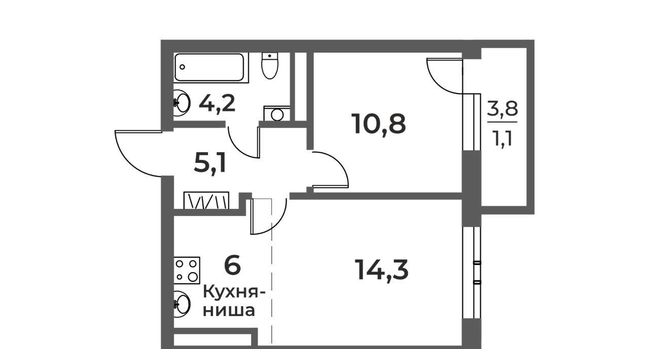 квартира г Новокузнецк р-н Центральный ул Уфимская 4 фото 1