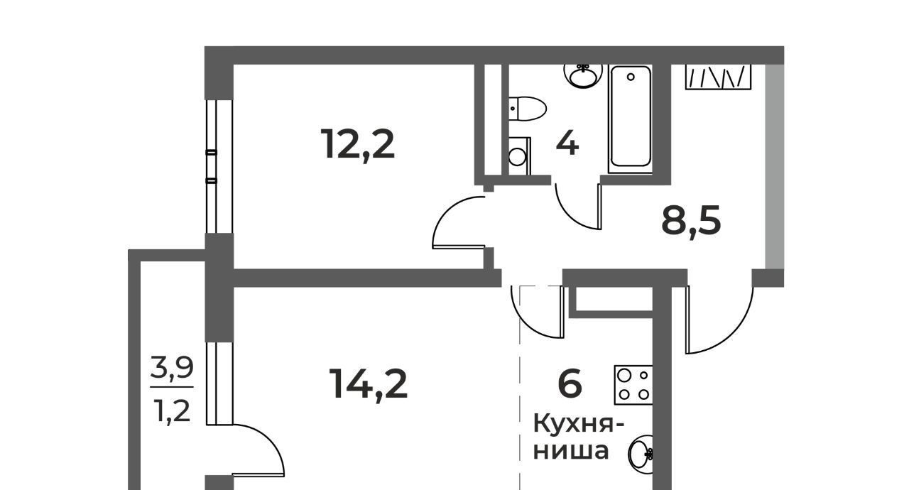 квартира г Новокузнецк р-н Центральный ул Уфимская 4 фото 1