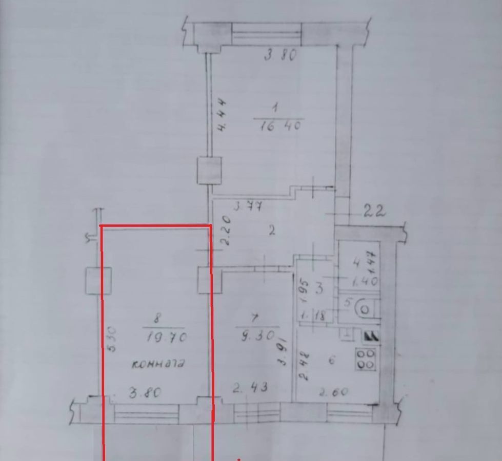 комната г Казань Авиастроительная ул Лядова 4 фото 9