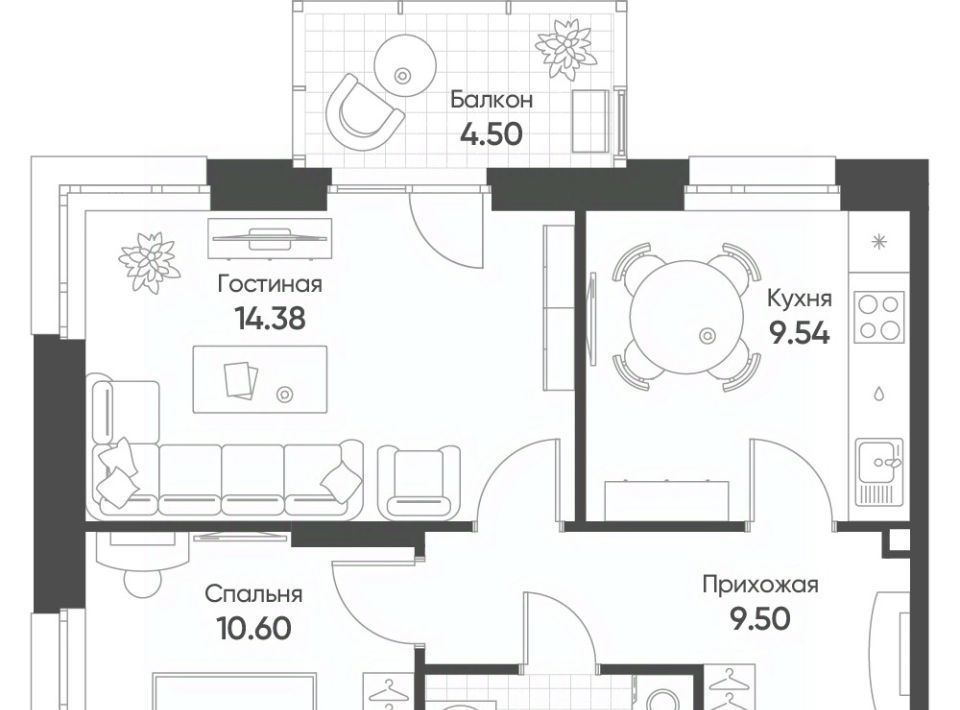 квартира г Казань Козья слобода ул Гаврилова 5бк/1 фото 1