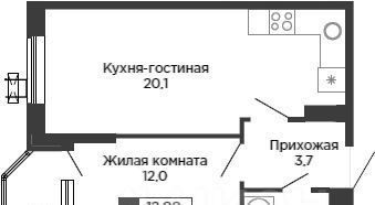 квартира г Краснодар р-н Карасунский ЖК «Сказка Град» фото 1