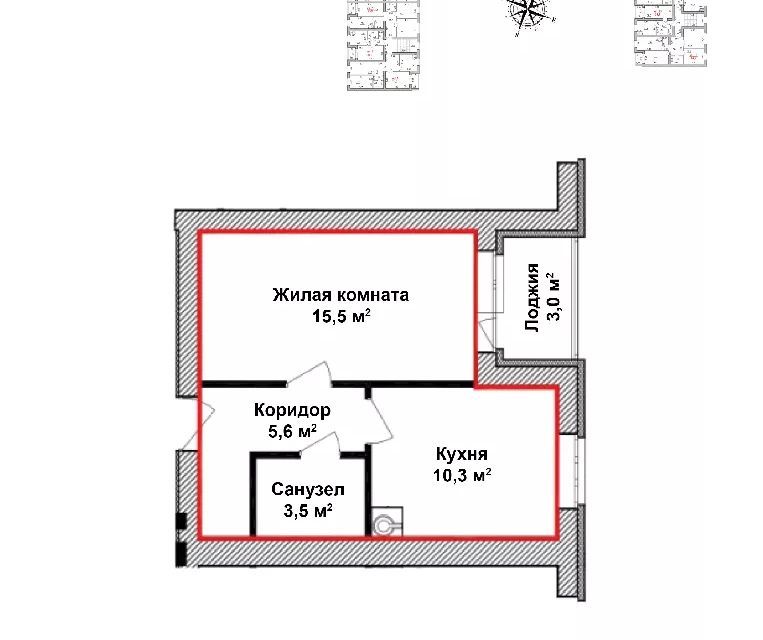 квартира г Бор ул Красногорка 21 городской округ Бор фото 1