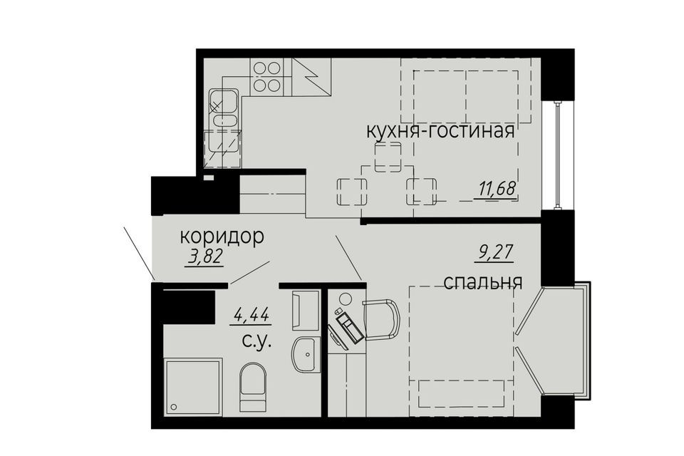 квартира г Санкт-Петербург ул Курчатова 9 Выборгский район фото 1