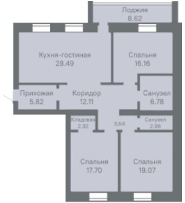 квартира г Тюмень ул Тимофея Кармацкого 9к/1 фото 13