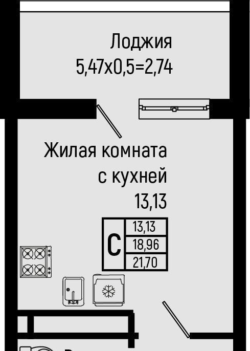 квартира р-н Туапсинский с Ольгинка мкр 3-й 21 Новомихайловское городское поселение фото 1