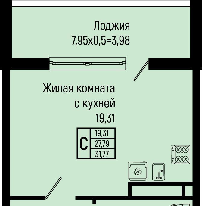 квартира р-н Туапсинский с Ольгинка ул Солнечная Новомихайловское городское поселение фото 1