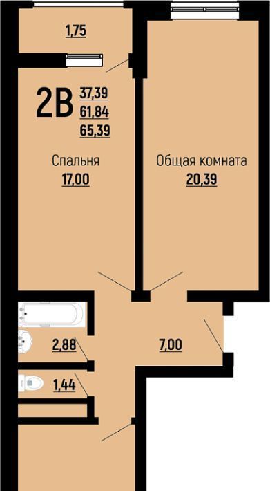 квартира г Краснодар р-н Прикубанский Славянский микрорайон ул Заполярная 39/10 фото 1