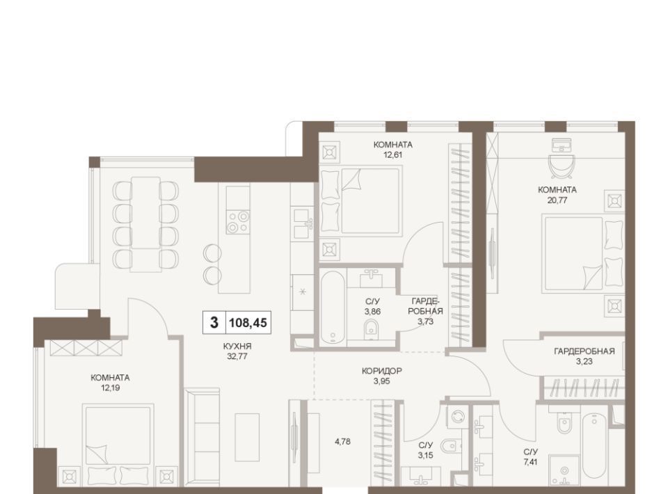 квартира г Москва метро Площадь Гагарина 5-й Донской проезд, вл 21к 6 фото 1