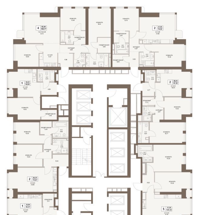 квартира г Москва метро Площадь Гагарина 5-й Донской проезд, вл 21к 6 фото 2