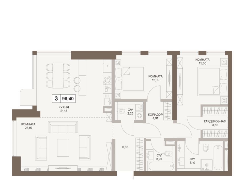 квартира г Москва метро Площадь Гагарина 5-й Донской проезд, вл 21к 6 фото 1