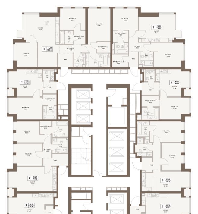 квартира г Москва метро Площадь Гагарина 5-й Донской проезд, вл 21к 6 фото 2