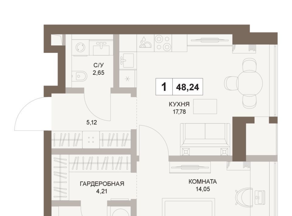 квартира г Москва метро Площадь Гагарина 5-й Донской проезд, вл 21к 6 фото 1