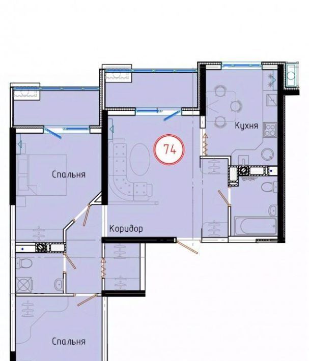 квартира р-н Темрюкский г Темрюк ул Обороны 2/2 фото 1