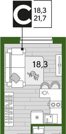 квартира г Краснодар р-н Прикубанский ул им. Анны Ахматовой фото 2