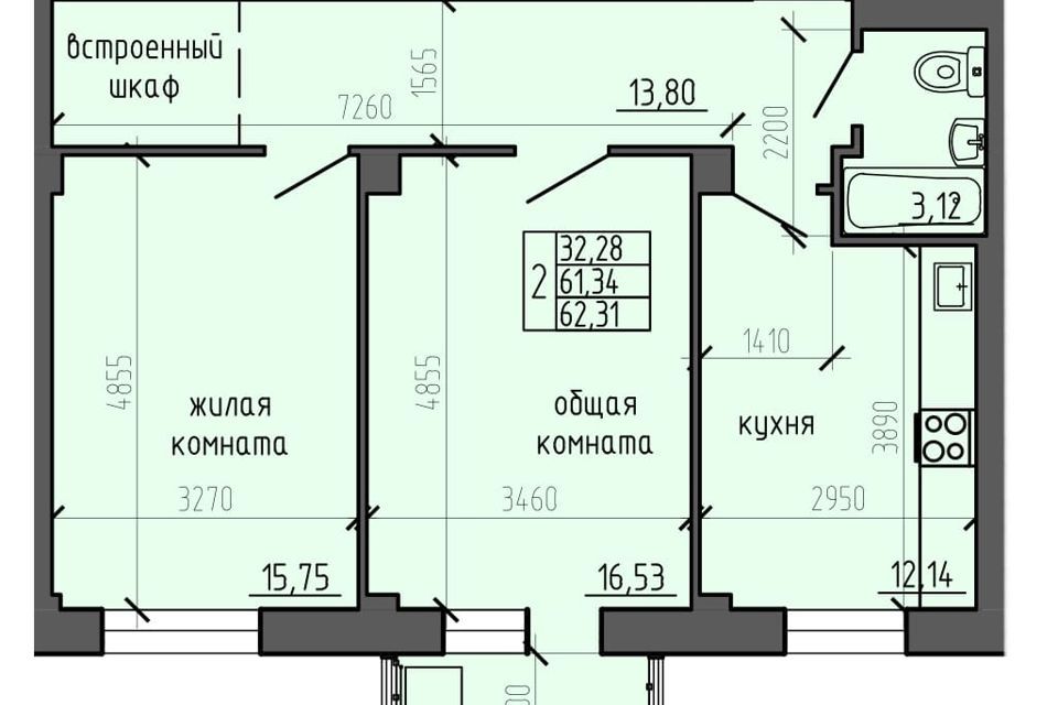 квартира г Красноярск ш Северное 50а городской округ Красноярск фото 1