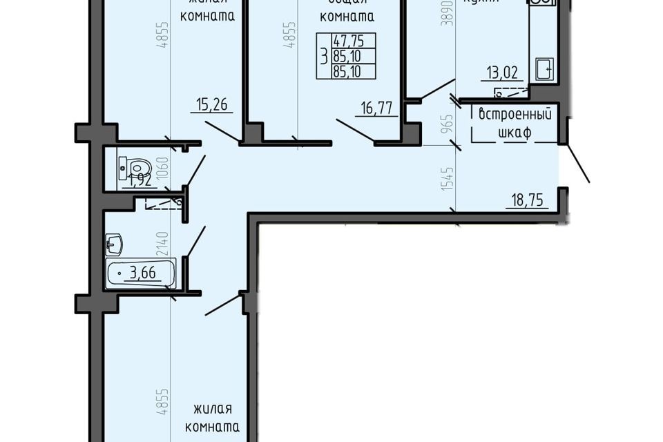 квартира г Красноярск ш Северное 50а городской округ Красноярск фото 1