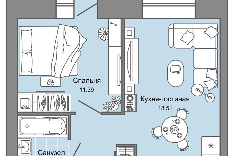 квартира г Ульяновск ул Еремецкого 36 городской округ Ульяновск фото 1