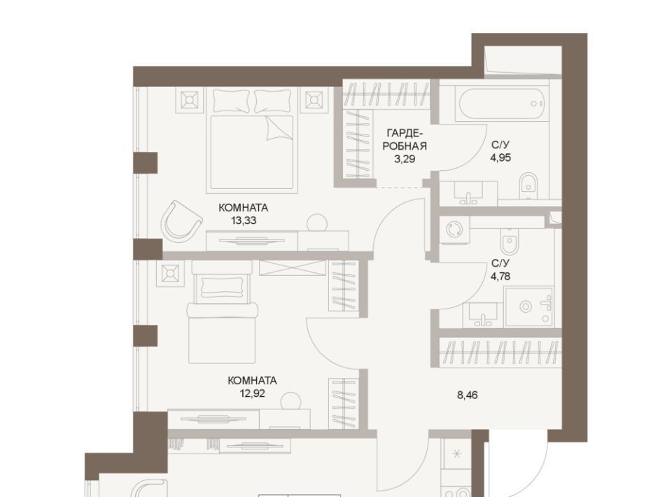 квартира г Москва метро Площадь Гагарина 5-й Донской проезд, вл 21к 6 фото 1