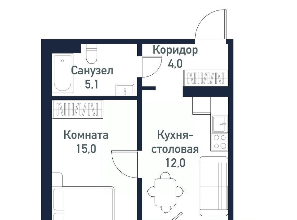 квартира р-н Сосновский п Пригородный ул Ласковая 1 Кременкульское с/пос фото 1