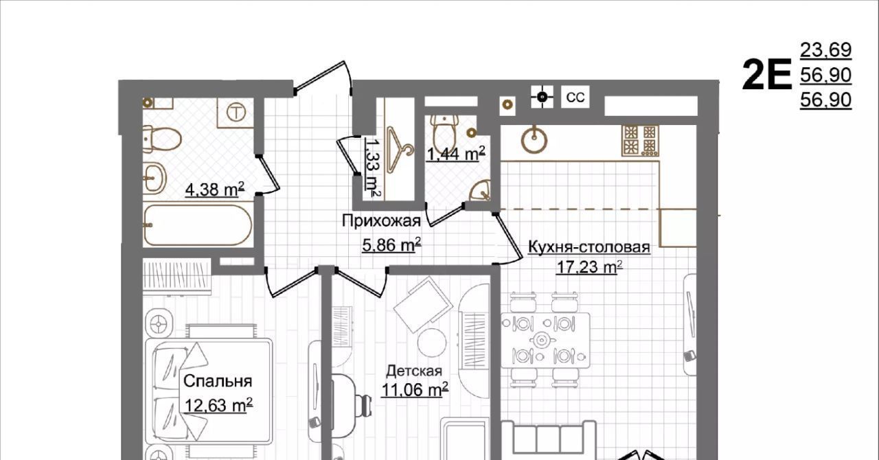 квартира г Нижний Новгород Чкаловская ул Менделеева 20 фото 1