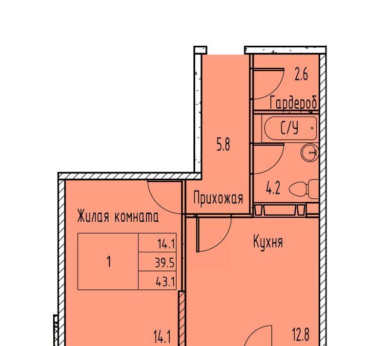 квартира г Ростов-на-Дону р-н Советский ЖК Грей фото 2