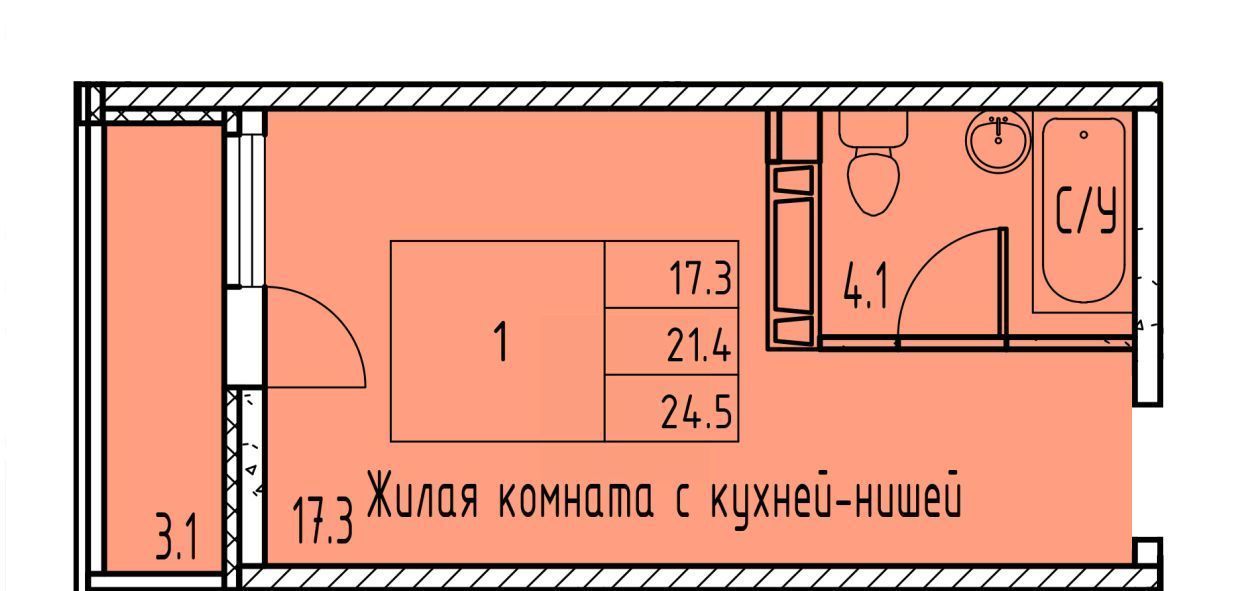 квартира г Ростов-на-Дону р-н Советский ЖК Грей фото 3