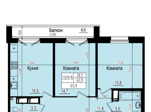 квартира г Санкт-Петербург п Парголово ул Ольгинская метро Парнас фото 1