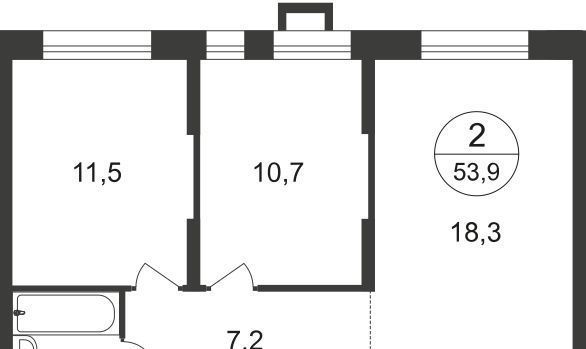 квартира п Московский г Московский ЖК Первый Московский 7я метро Рассказовка фаза, к 1 фото 1