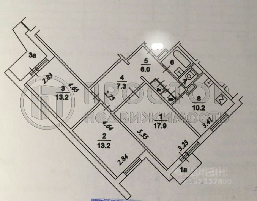 квартира г Москва метро Братиславская ул Новомарьинская 12/12к 1 фото 19