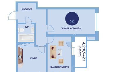 квартира р-н Анапский г Анапа Два Адмирала жилой комплекс фото 1