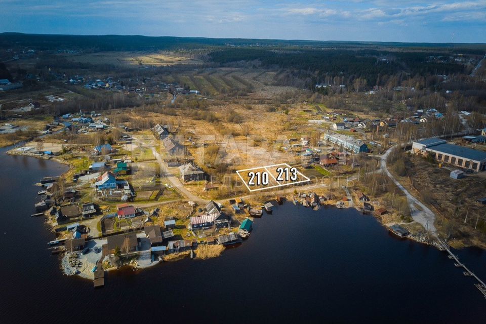 земля р-н Медвежьегорский пгт Пиндуши Набережная улица фото 1