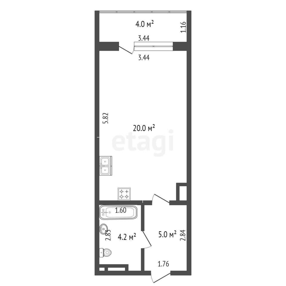 квартира г Якутск ул Воинская 9/3 фото 15