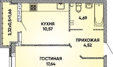 квартира г Краснодар р-н Прикубанский Достояние мкр фото 1