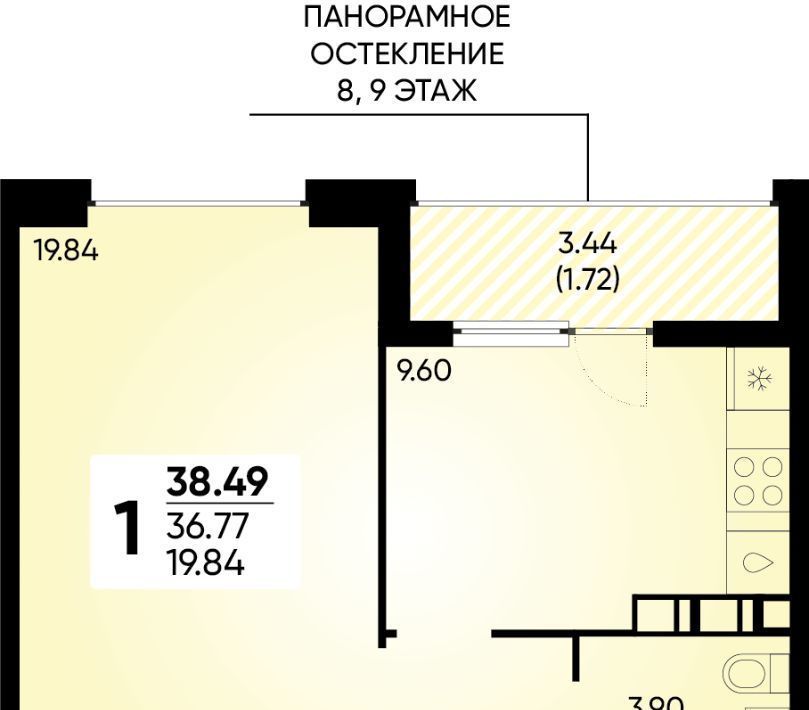 квартира г Краснодар р-н Прикубанский ул Наставников фото 1