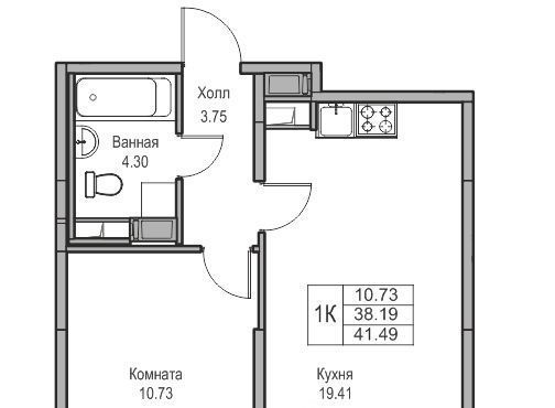 квартира г Санкт-Петербург ул Ивинская 1к/2 Беговая фото 1