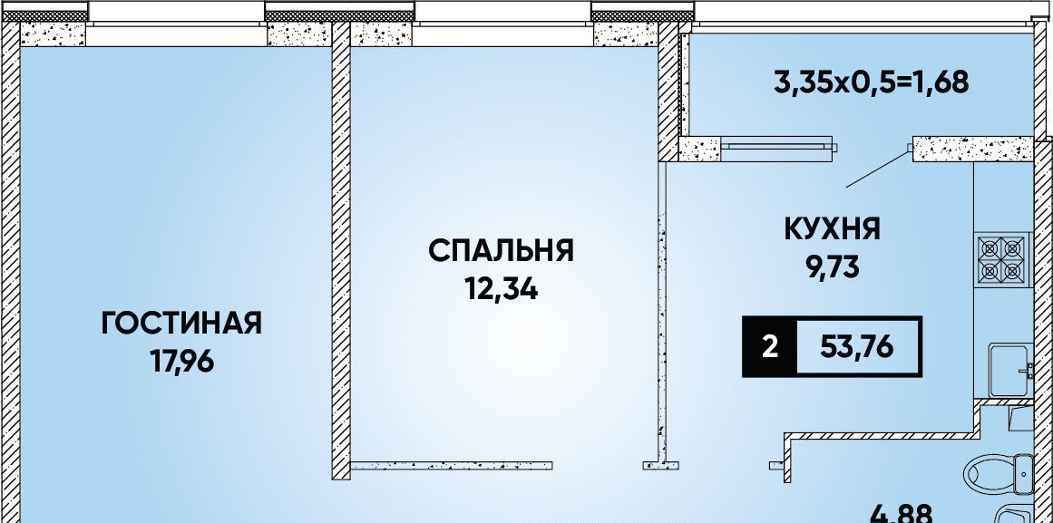 квартира г Краснодар р-н Прикубанский ЖК Архитектор фото 1