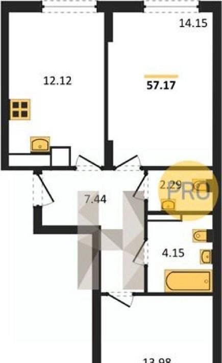 квартира г Калининград р-н Московский ул Батальная 65а фото 4