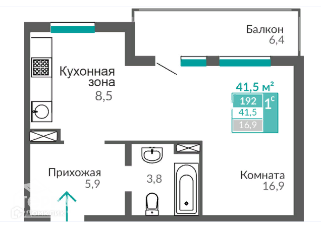 квартира г Евпатория ул Симферопольская 2ж микрорайон Пересыпь фото 4