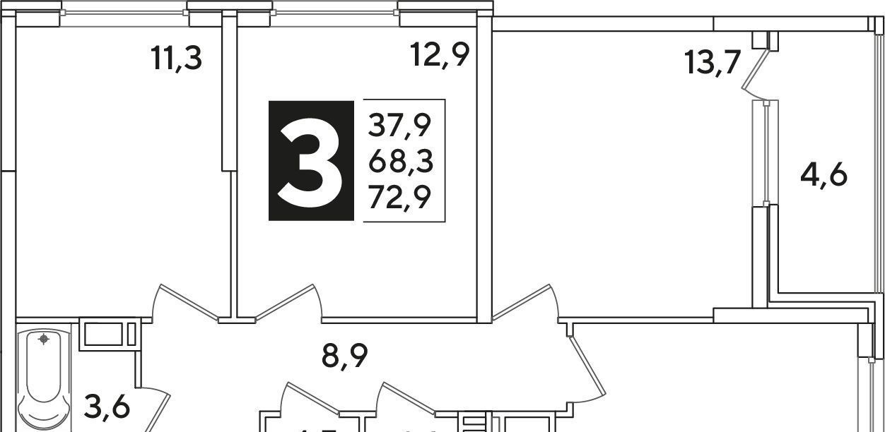 квартира г Краснодар р-н Прикубанский ул им. Ивана Беличенко 92 фото 1