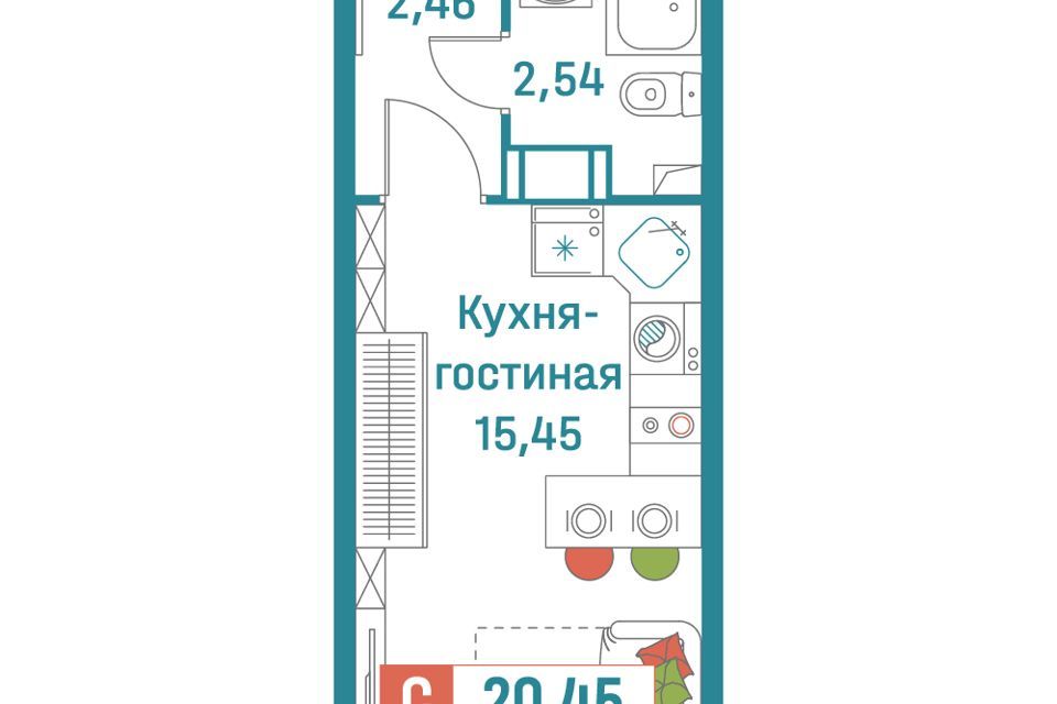 квартира р-н Всеволожский г Мурино ул Екатерининская 16/5 фото 1