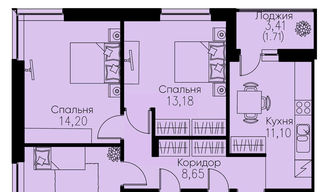 квартира р-н Всеволожский г Кудрово пр-кт Строителей 1к/2 Улица Дыбенко, Заневское городское поселение фото 1